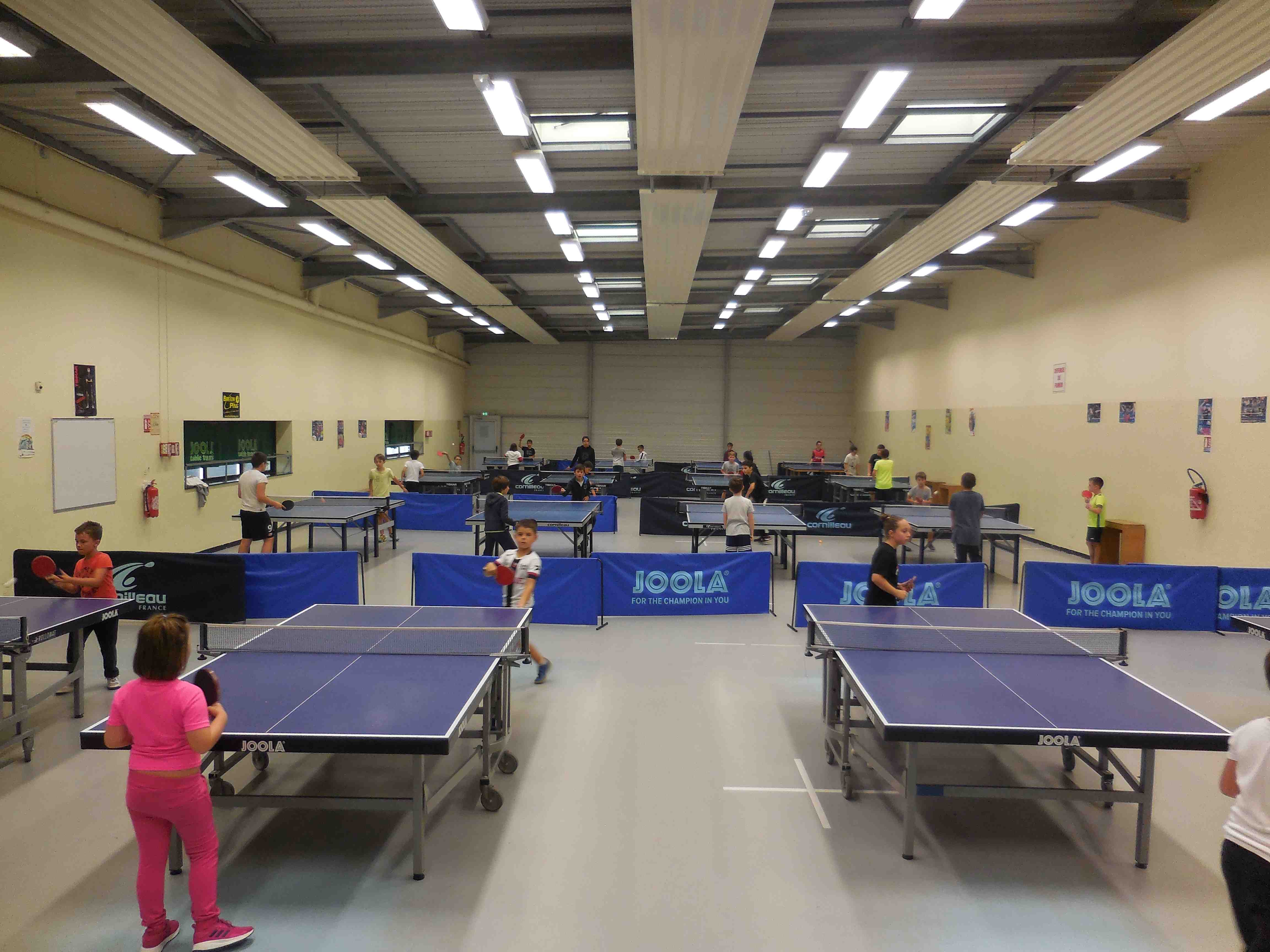 Séance d'entraînement dans la salle Paul Borreil