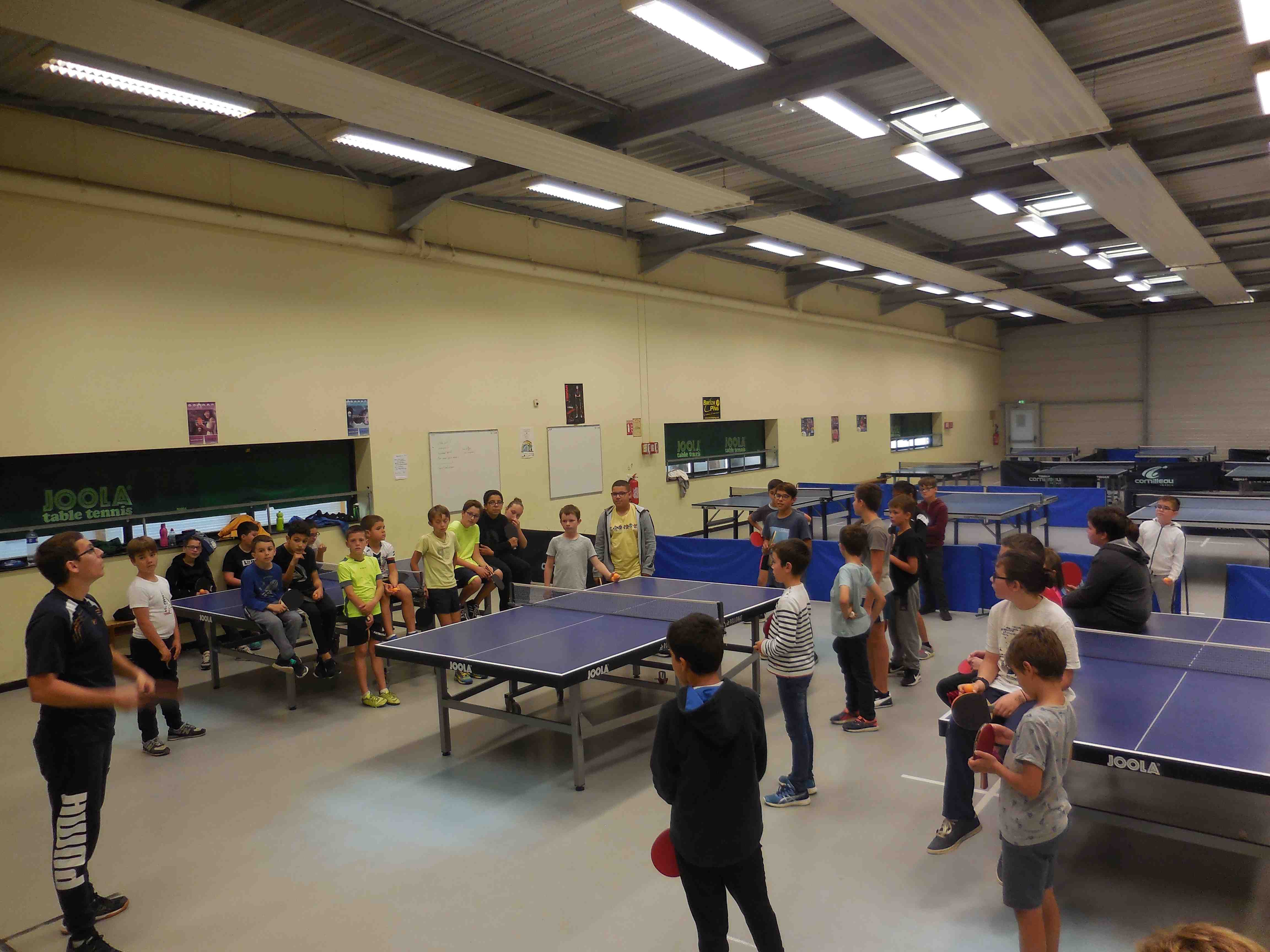 Séance d'entraînement dans la salle Paul Borreil