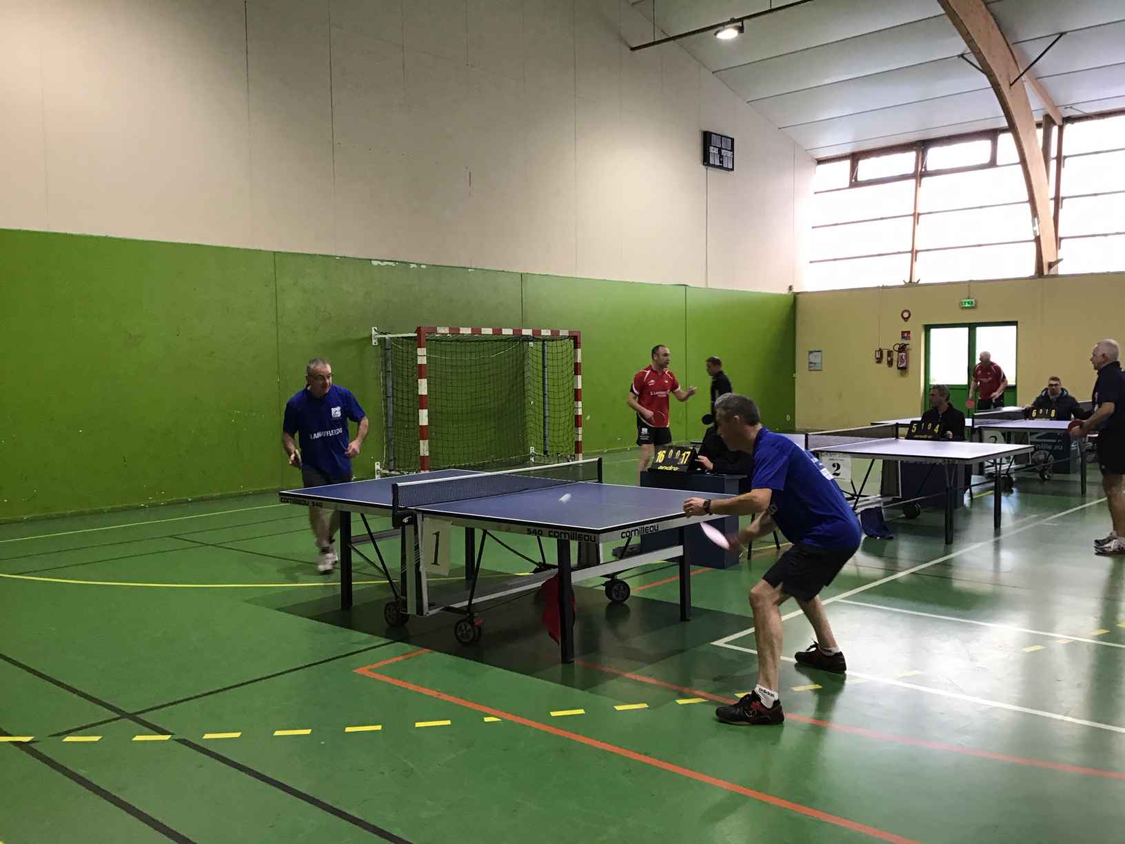 Les joueurs du TTLPL au championnat départemental vétérans des Côtes d'Armor