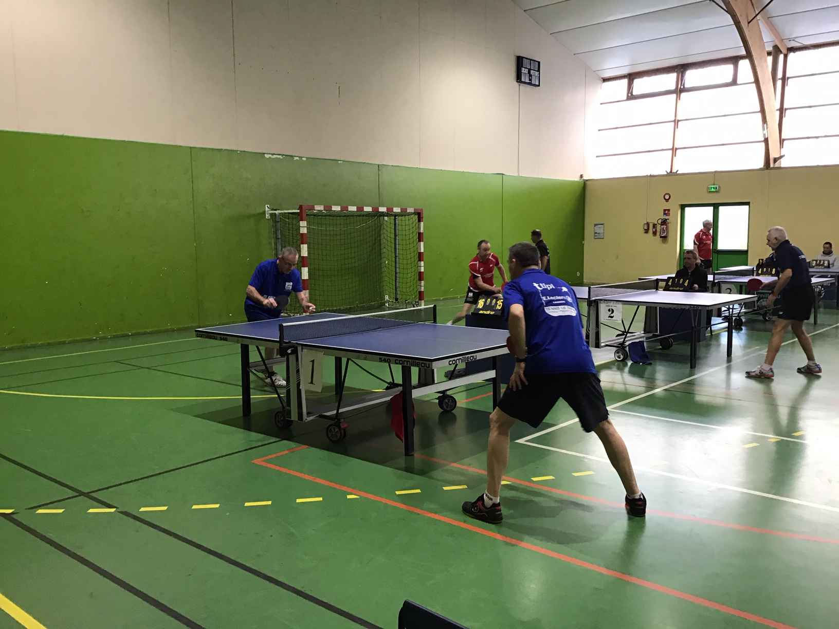 Les joueurs du TTLPL au championnat départemental vétérans des Côtes d'Armor