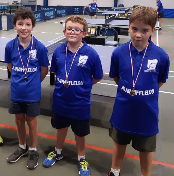 Tour 1 du critérium fédéral départemental - Places 2-3-4 pour les benjamins du TTLPL
