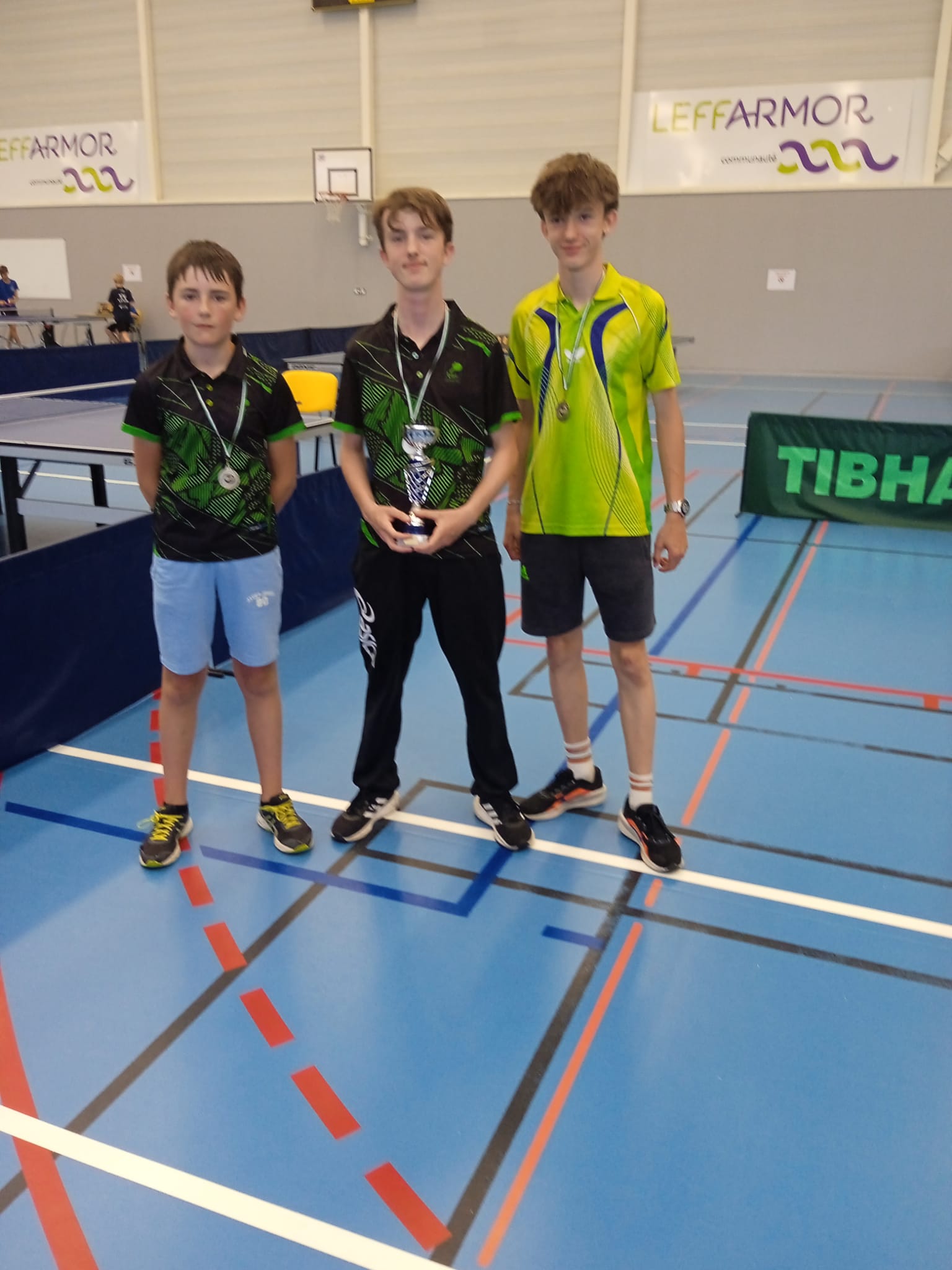 L'équipe 2 jeunes du TTLPL championne des Côtes d'Armor