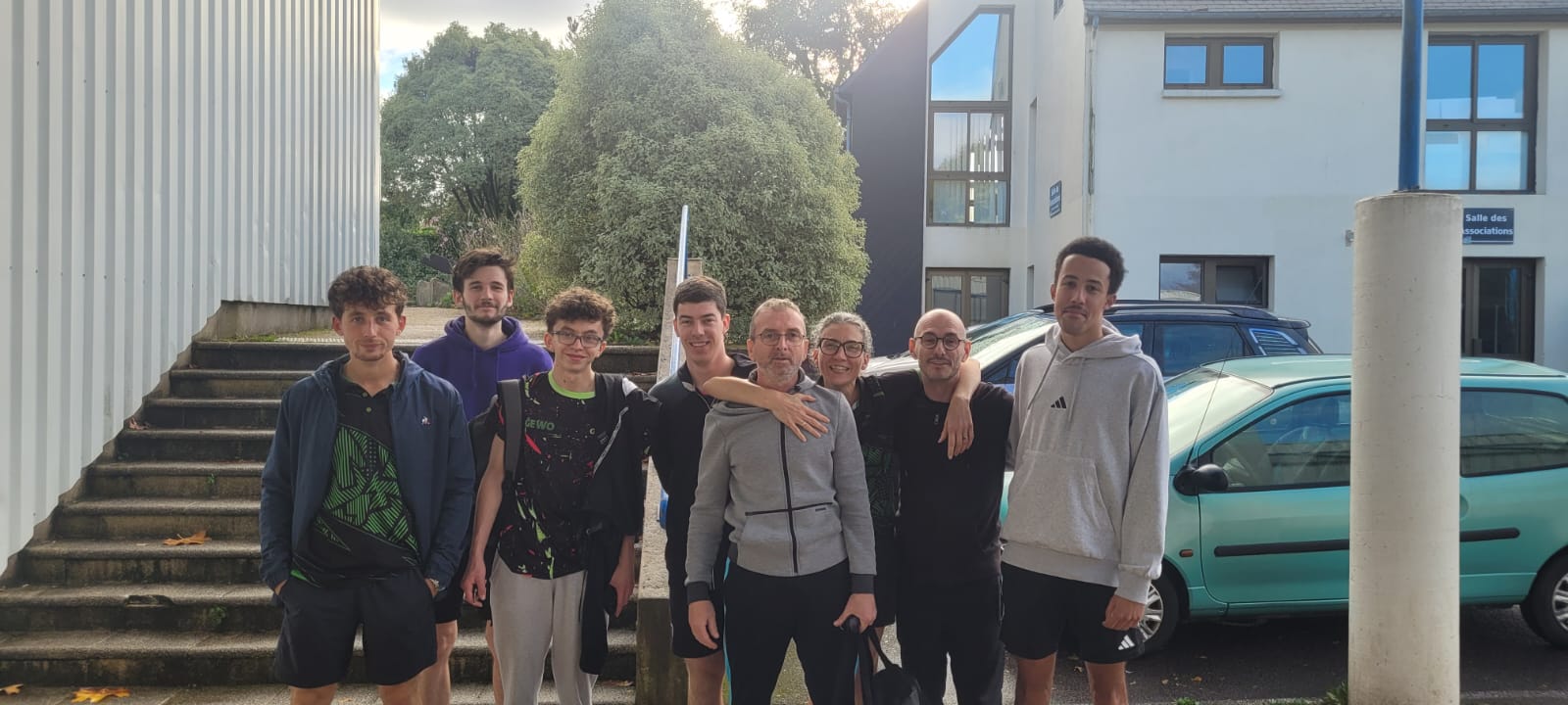 Les séniors du TTLPL lors du tour 1 du critérium fédéral départemental à Grâces